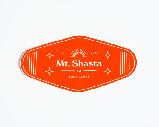Mt. Shasta Badge Sticker